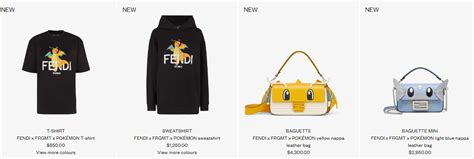 Oh wow, the Fendi x Pokemon has some cute Dragonite merch I 